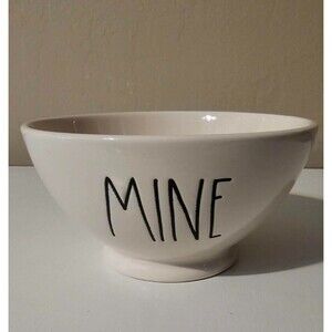 RAE DUNN ARTISIAN COLLECTION - Footed Cereal Bowl "Mine" - New